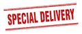 special delivery stamp. special delivery square grunge sign. Royalty Free Stock Photo