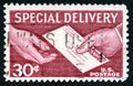 Special Delivery USA Postage Stamp Royalty Free Stock Photo