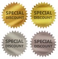 Special discount guarantee label