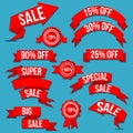 Special Discount Sale Banner, Batches And Arrows Vector Set