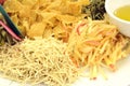 A special dish during Chinese New Year called Yusheng or Yee Sang Royalty Free Stock Photo