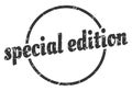 special edition sign. special edition round vintage stamp. Royalty Free Stock Photo
