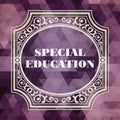 Special Education Concept. Vintage design. Royalty Free Stock Photo