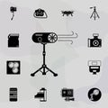 special effects icon. Universal set of equipment photography for website design and development, app development
