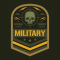 Special forces colorful vintage emblem Royalty Free Stock Photo