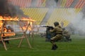 Special forces demonstrate training Royalty Free Stock Photo