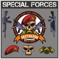 Special forces patch set - stock vector