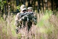 Special forces soldiers on patrol Royalty Free Stock Photo