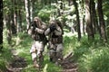 Special forces soldiers on patrol Royalty Free Stock Photo