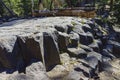 Special Geology in Devils Postpile National Monument Royalty Free Stock Photo