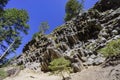 Special Geology in Devils Postpile National Monument Royalty Free Stock Photo