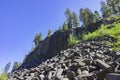 Special Geology in Devils Postpile National Monument Royalty Free Stock Photo