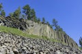 Special Geology in Devils Postpile National Monument Royalty Free Stock Photo