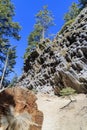Special Geology in Devils Postpile National Monument Royalty Free Stock Photo