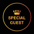 special guest on black