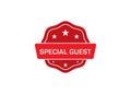 Special Guest label sticker, Special Guest Badge Sign