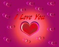 Special heart heart with I love you text for special person