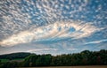 Hole punch cloud in the sky Royalty Free Stock Photo