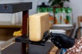 A special instrument for cooking raclette