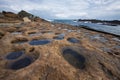 unique landform in Yeliu park, Taiwan north coast