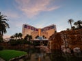 Special lockdown scene of the famous Mirage on Las Vegas Strip