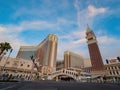 Special lockdown scene of the famous Venetian on Las Vegas Strip