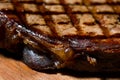 Special meal with porter-house-steak. Grilled t-bone Royalty Free Stock Photo