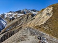 special mountain landscape near sertig and monstein at the ducan glacier. Autumn in the mountains, davos. Switzerland