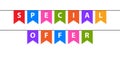 Special offer ribbon banner Royalty Free Stock Photo