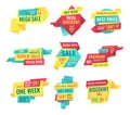 Special offer banners set, vector design icons Royalty Free Stock Photo