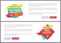 Special offer banners set, vector design icons Royalty Free Stock Photo