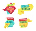 Special offer banners set, vector design icons Royalty Free Stock Photo