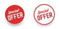 Special offer banners. Vector illustration. Royalty Free Stock Photo