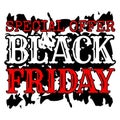 Special Offer Black friday illustration clip art