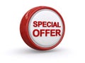 Special offer button Royalty Free Stock Photo