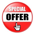 Special Offer Button Royalty Free Stock Photo