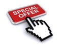 Special offer button Royalty Free Stock Photo