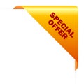 Special offer corner Royalty Free Stock Photo