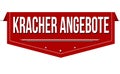 Special offer on german language Kracher Angebote banner design