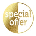 Special Offer in golden