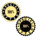 Special offer golden labels