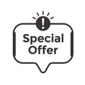 Special offer icon or sign design. Vector Royalty Free Stock Photo