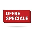Special offer red label on white background Royalty Free Stock Photo