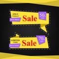 Special offer sale banner for your design , limited time ,discount clearance event festival , illustration vector