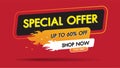 Special offer sale fire burn template discount banner promotion concept design, Big sale special 60% offer labels.End of season