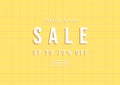 Special offer Sale, Summer sale banner. Yellow tiles background special offers and promotion template design. Royalty Free Stock Photo