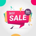 Special offer sale tag discount symbol retail sticker sign price isolated modern graphic style illustration