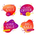 Special offer sale tag discount symbol retail sticker sign price isolated modern graphic style vector illustration Royalty Free Stock Photo