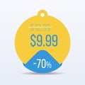 Special offer sale tag discount symbol retail sticker sign price. VECTOR.