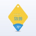 Special offer sale tag discount symbol retail sticker sign price. VECTOR. Royalty Free Stock Photo